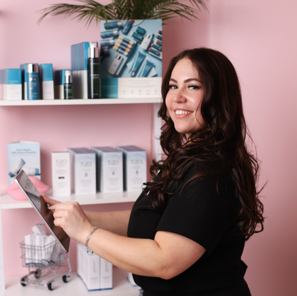New client consultation at Good Skin Company in Greenwood Village, CO