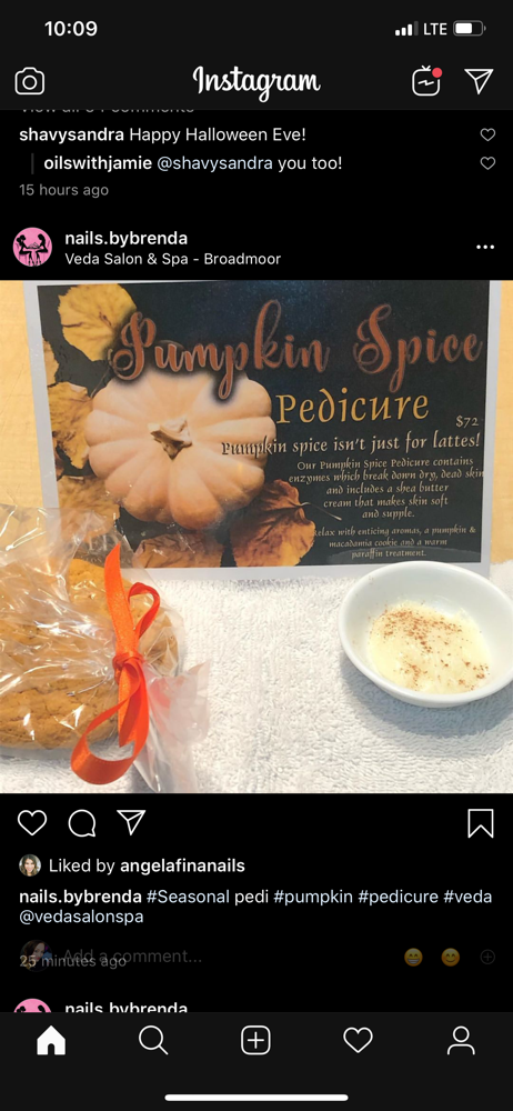 Pumpkin Spice Pedicure