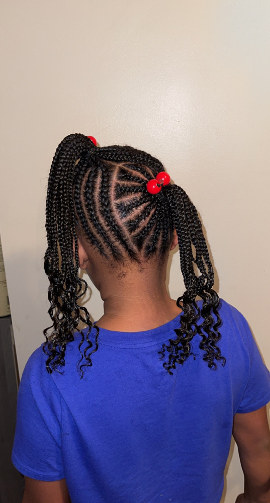 Kids Braids (Ages 6-10)WITH WEAVE