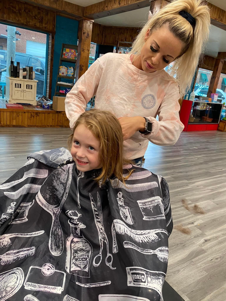 Kids haircut at All Prissyd Up Salon in Atoka, OK