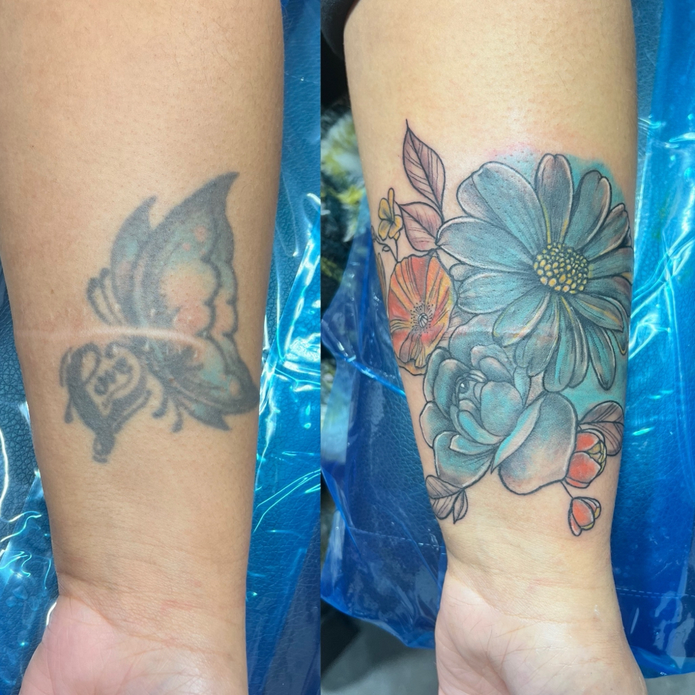 Medium Cover Up at Candi Coated Ink in Detroit, MI