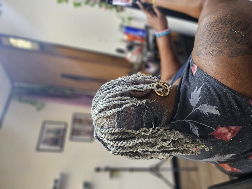 Mohawk With Braids On Side at Jaybraidsandwigs in Baytown, TX