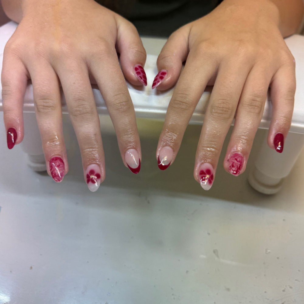 Gel X Full Set: Moderate Art at KC Nails & Spa in Washington, PA