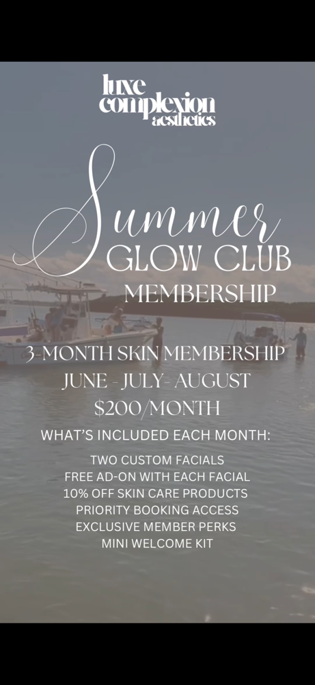 SUMMER GLOW CLUB MEMBERSHIP🌞
