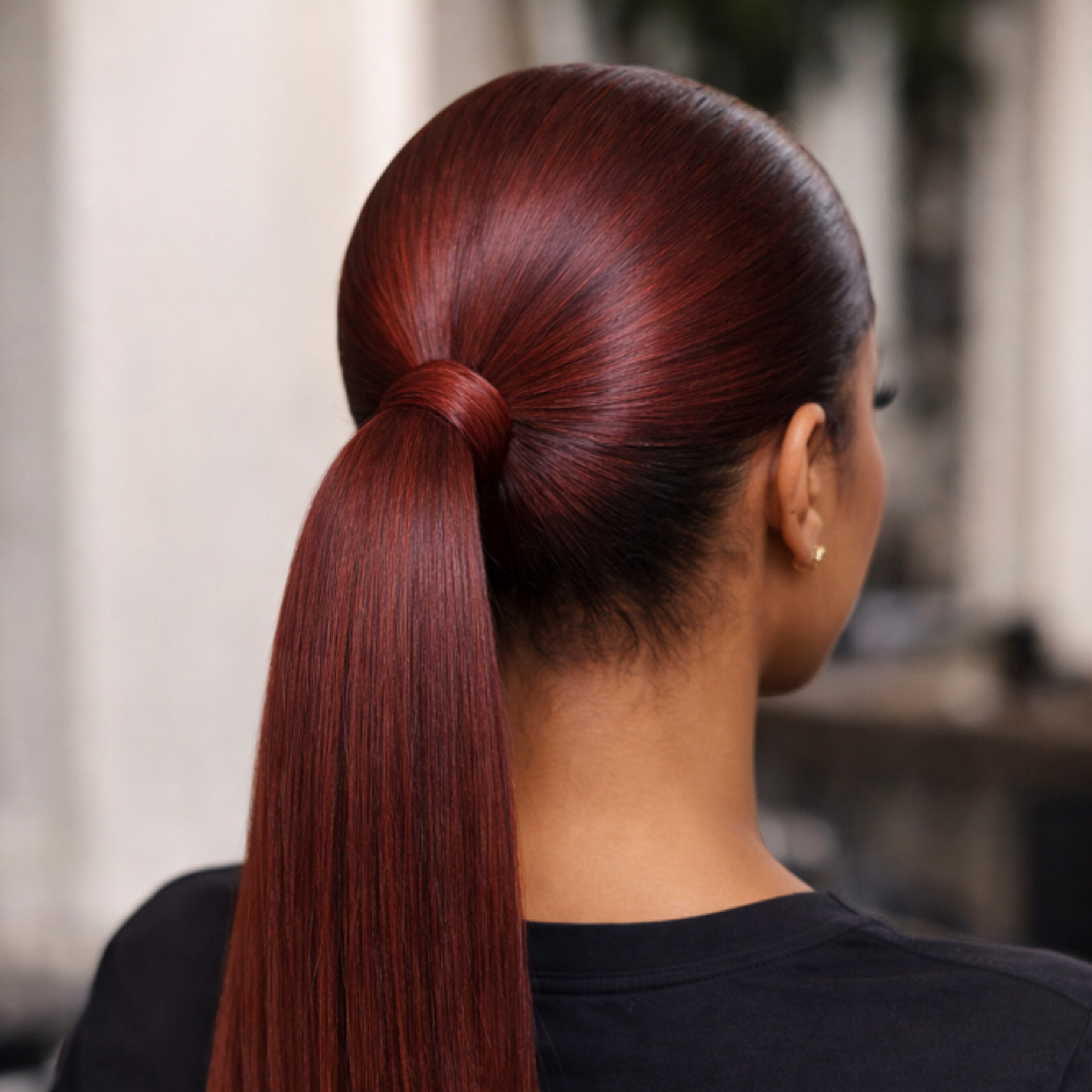 Ponytails at Ecstatic Crowns in Inglewood, CA
