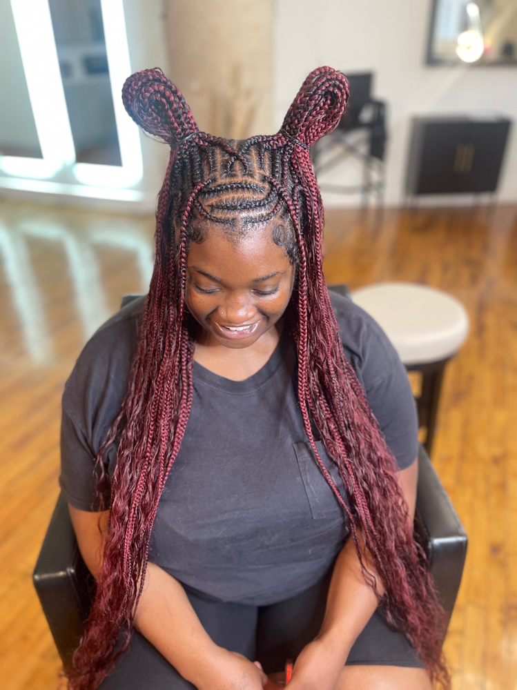 Fulani Braids W/Knotless Bb- W