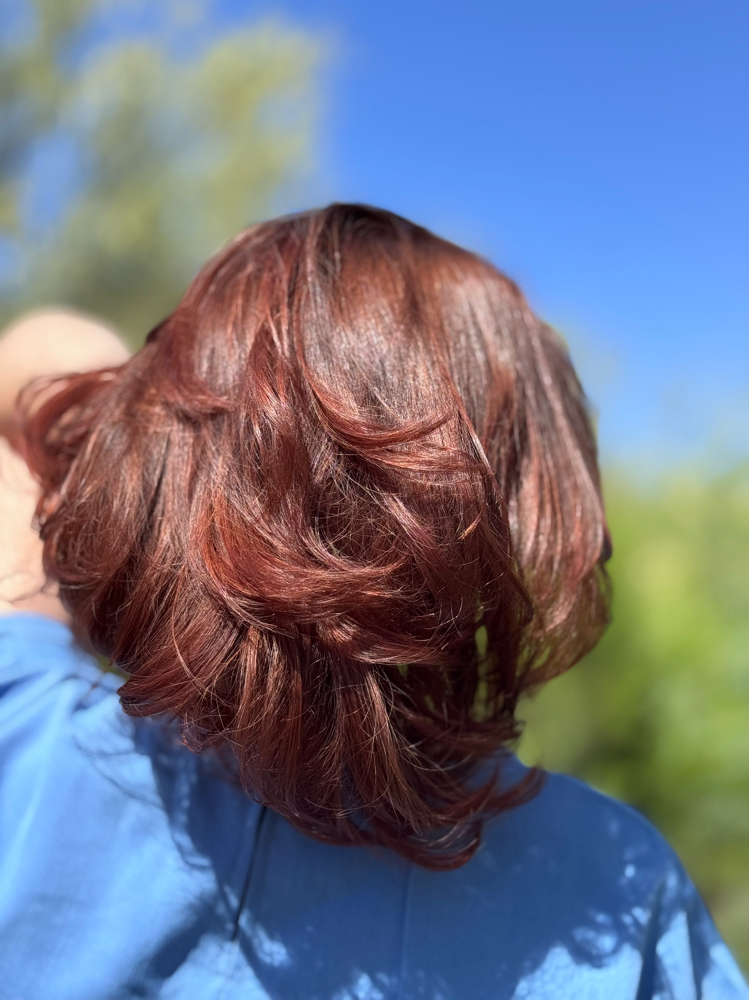 Cut + Root Retouch + Blowout