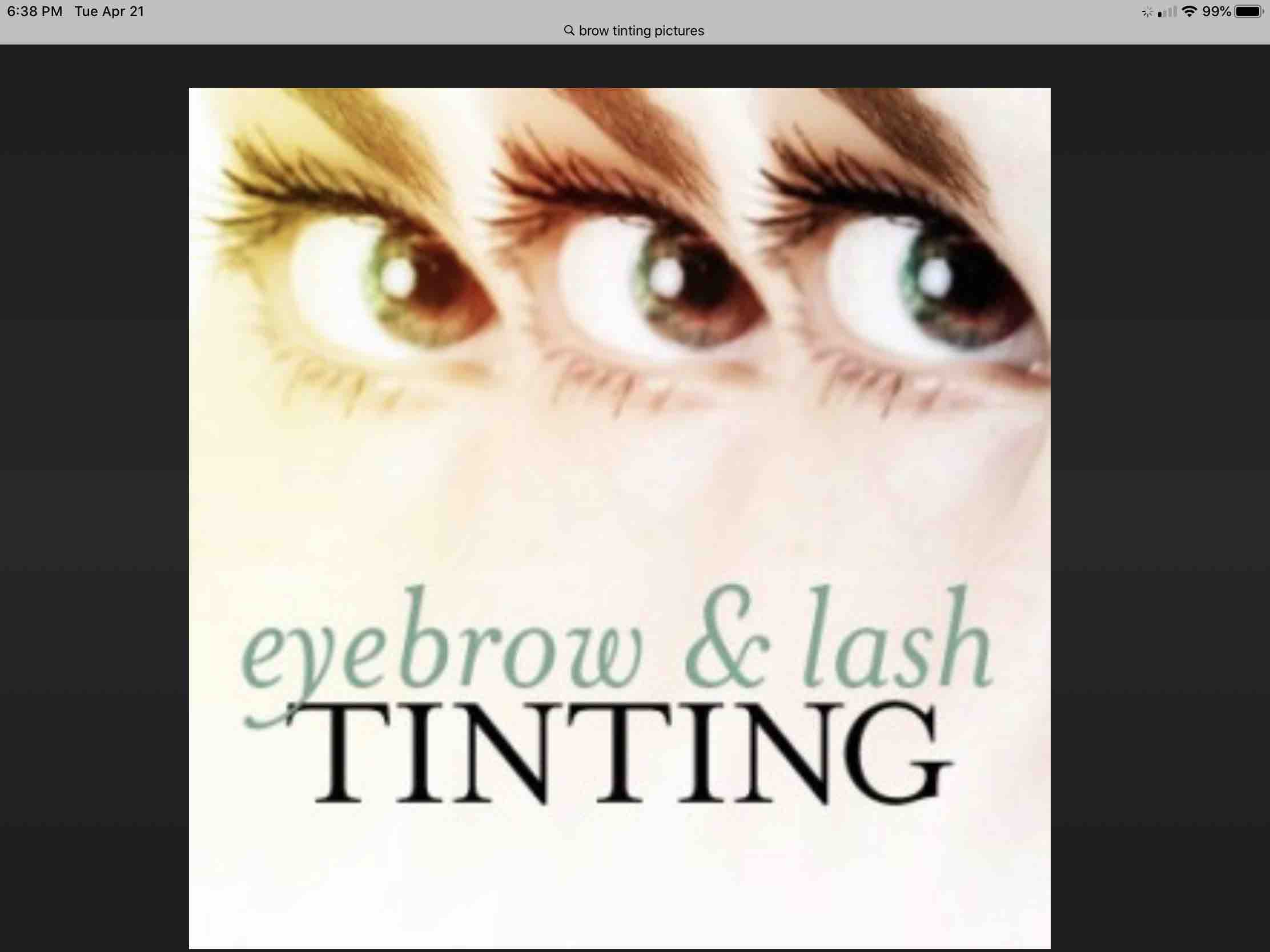 Brow Tinting