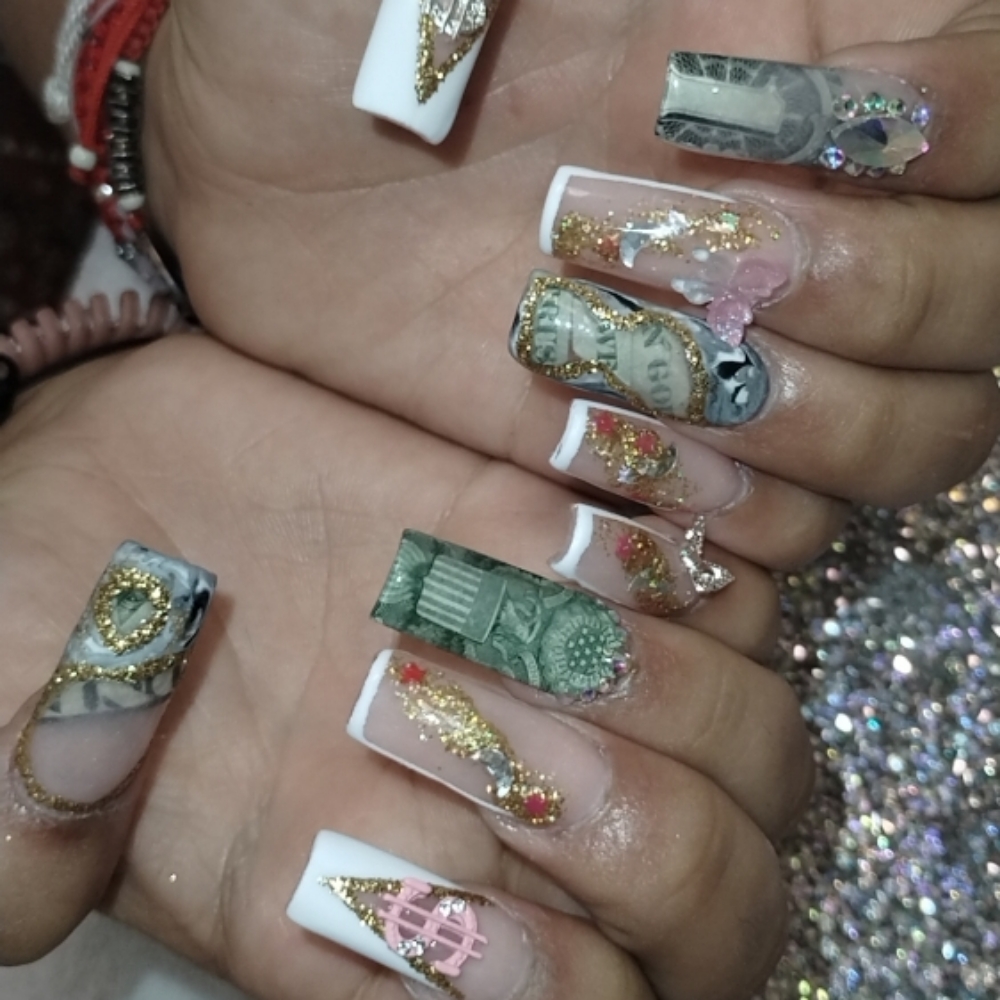 Fullset Long W/ Nail Art at King of Tips in Phoenix, AZ