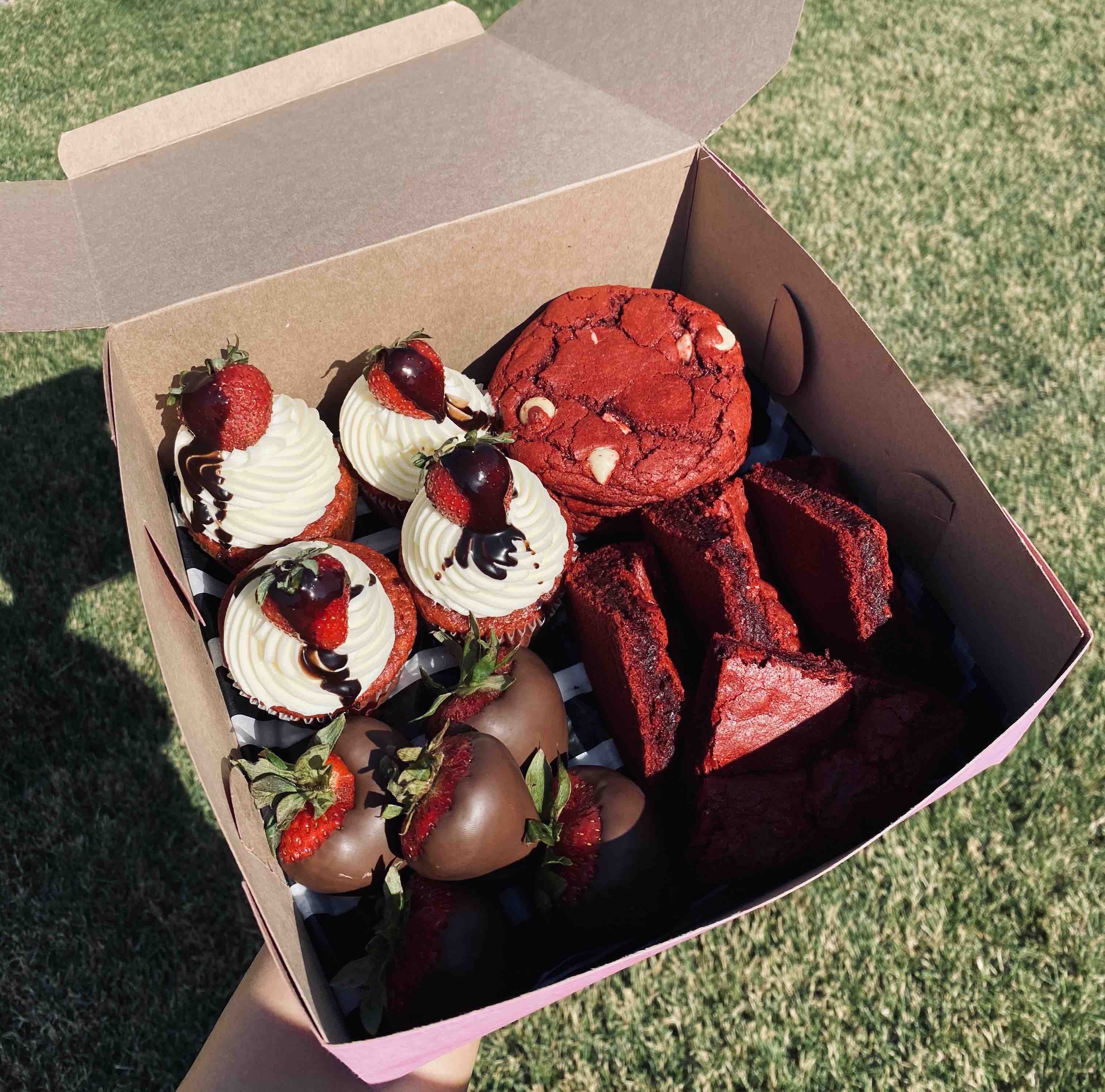 Red Velvet Lover’s Box at Sweeter than Honey in Dacono, CO