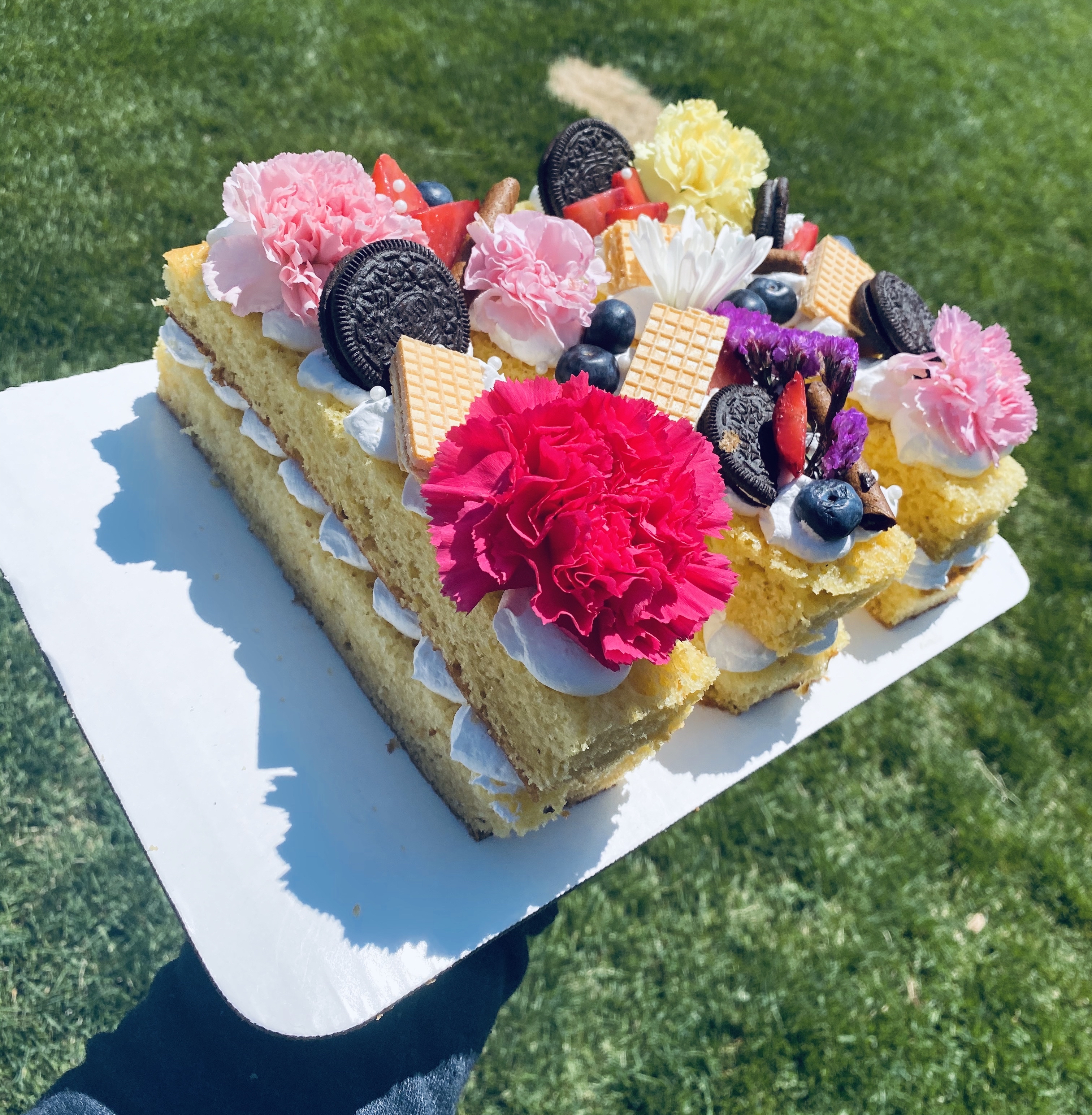 Custom Single Letter Cake at Sweeter than Honey in Dacono, CO