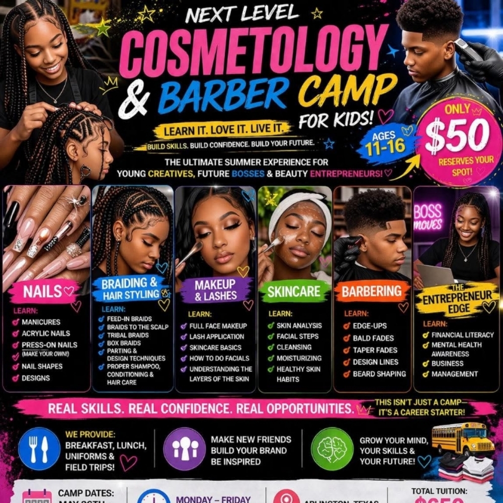 Next Level Cosmetology & Barbering at Lady Tea DFW Hair Clinic in Arlington, TX
