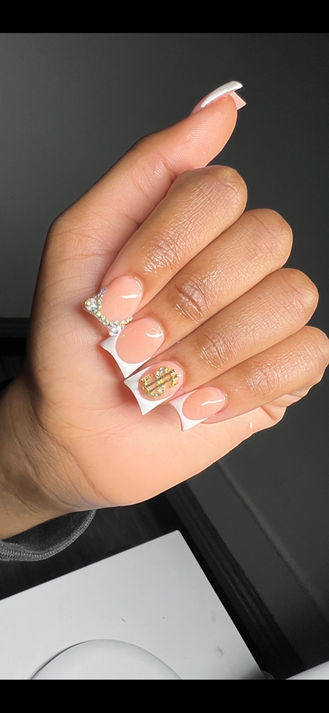 Minimal Nail Art And Charms
