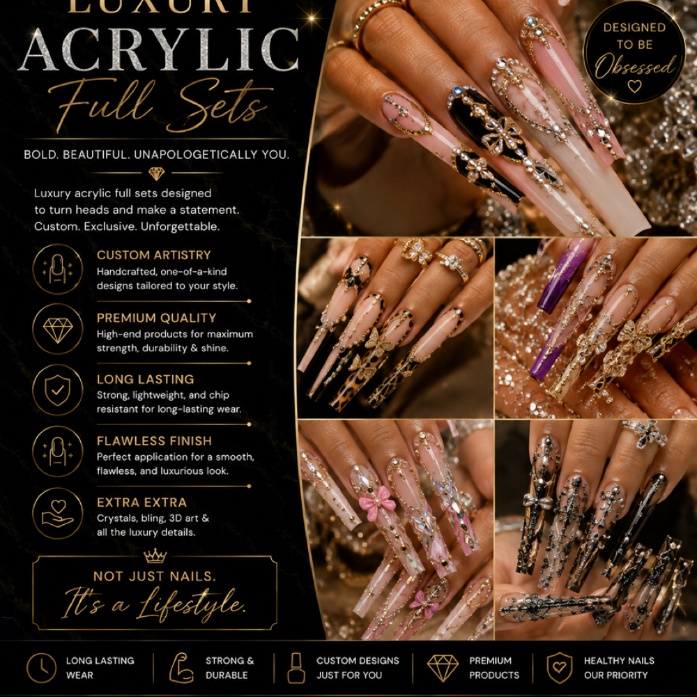 Luxury Acrylics Full Sets at Prestige Nail Lounge LLC in Chattanooga, TN