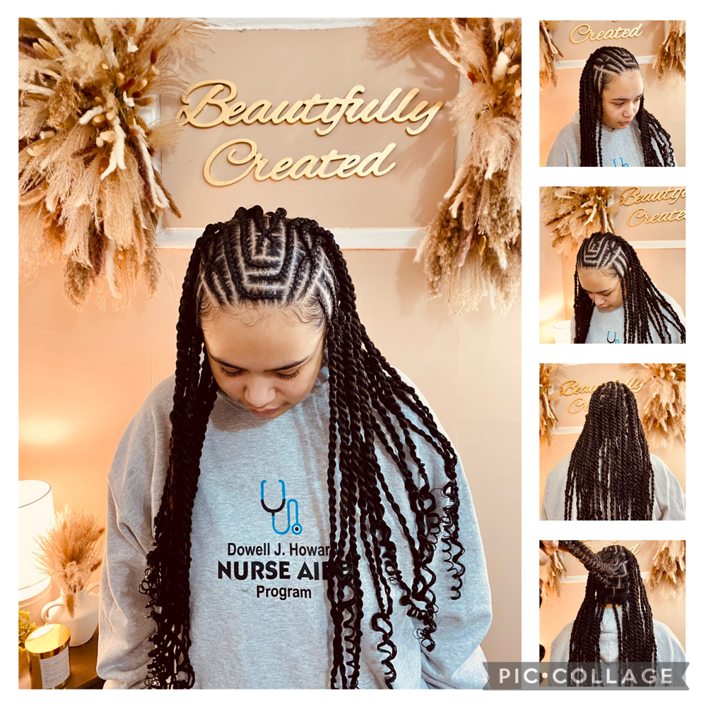 Feedin Braids & Twist Or Braids