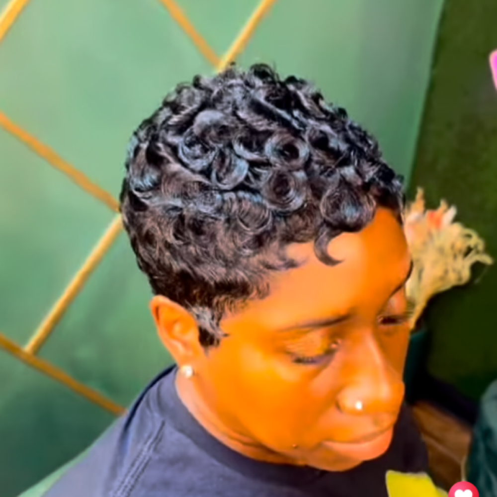 Pixie quick Weave at Sheika Scissorhands in Chester, VA