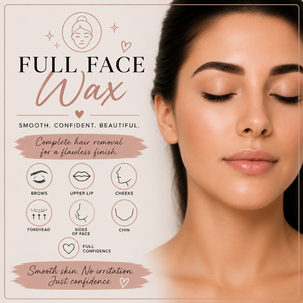 Full Face Wax Package at Suite Elixir Hair Studio in Timonium, MD
