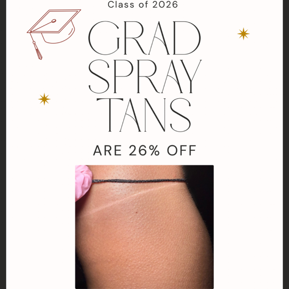 Grad Spray Tan at Montana Edge Esthetics in Colville, WA