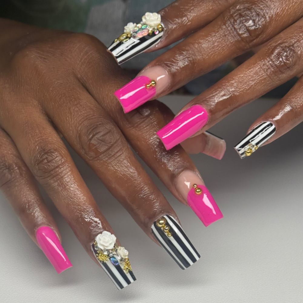 MEDIUM FULLSET/REFILL at Nails by Queen in Atlanta, GA