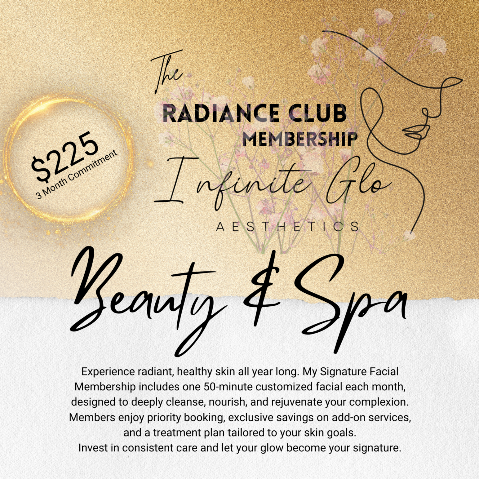 THE RADIENCE CLUB MEMBERSHIP at Infinite Glo Aesthetics in Sheridan, MT
