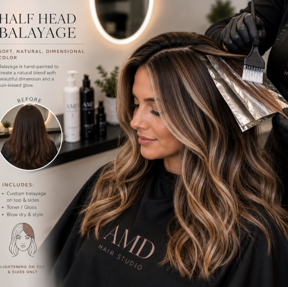 Balayage - Half Head at ADM Hair & Jewelry Studio LLC in sarasota, FL