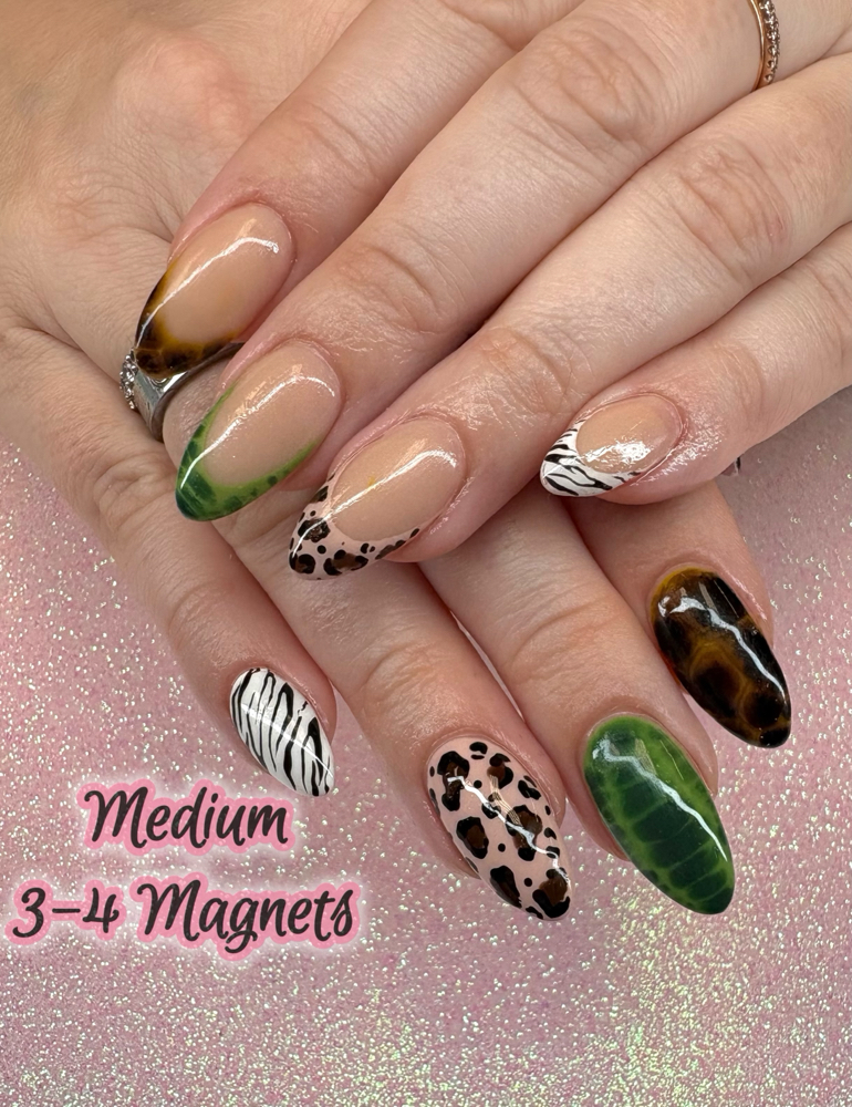 Medium Acrylic Fill With Nail Art
