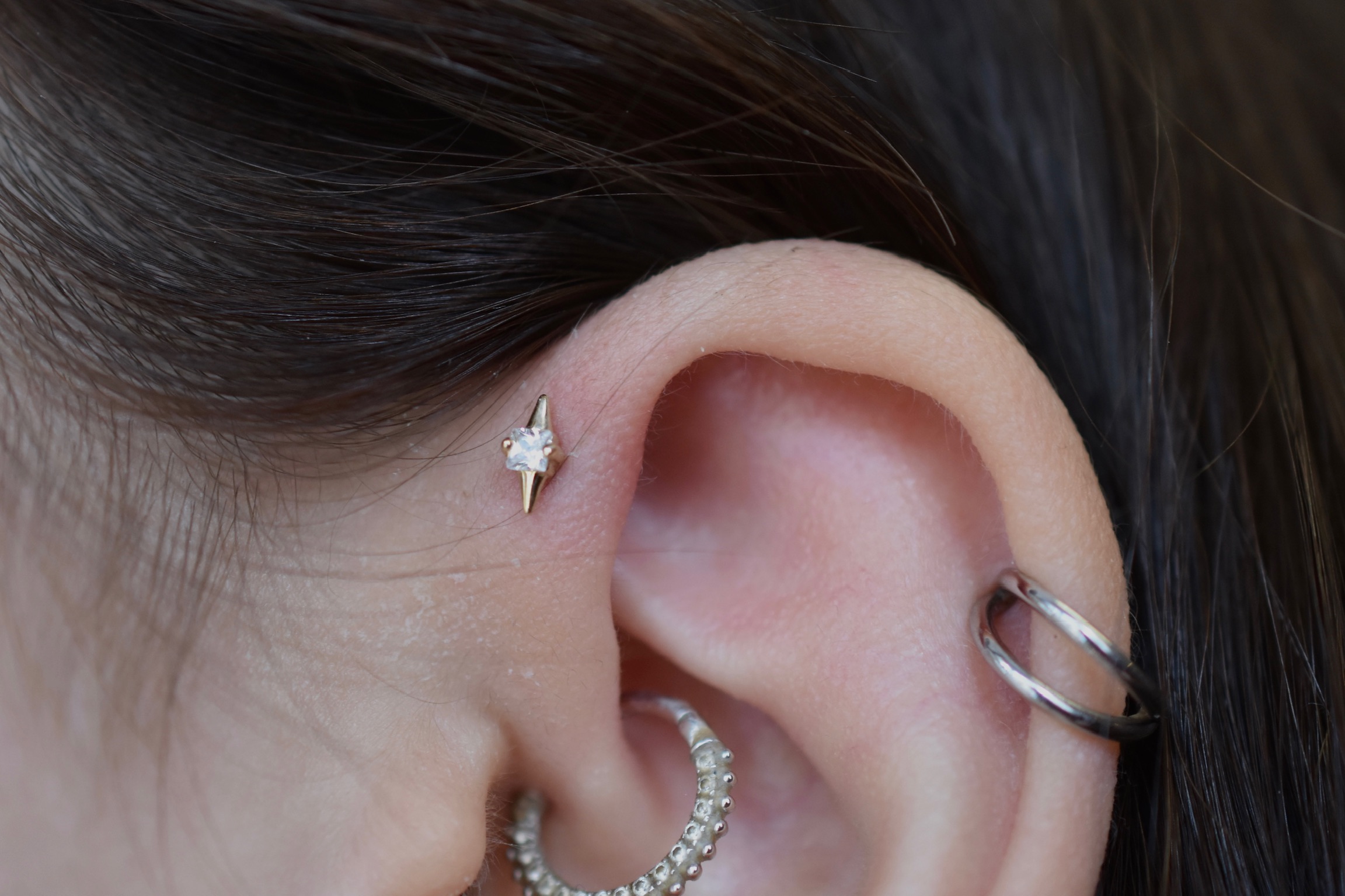Forward Helix Piercing