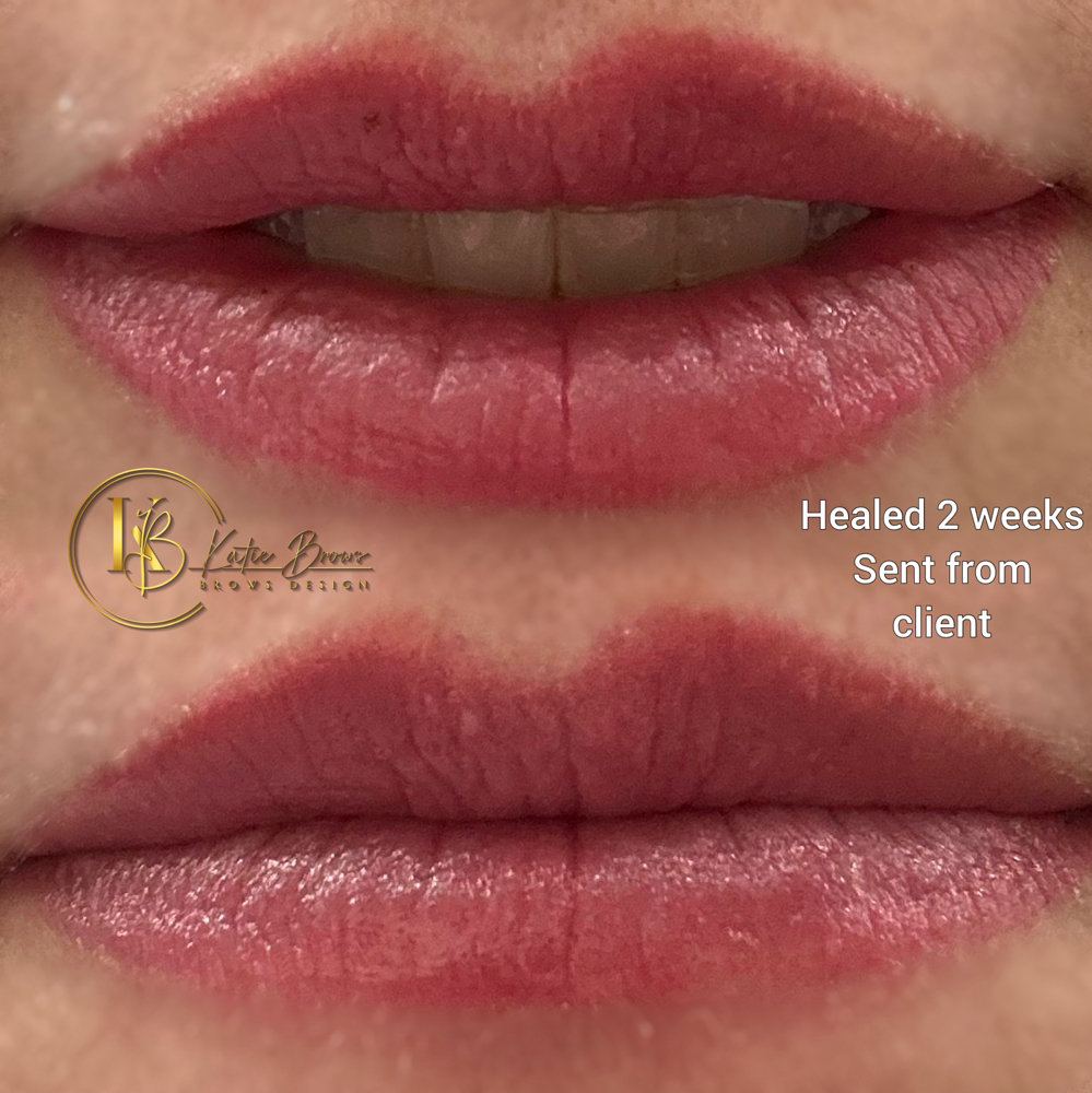 Lips 1-2 Months Touch Up at Katie Brows and Cosmetic Tattoo in Monroe, CT