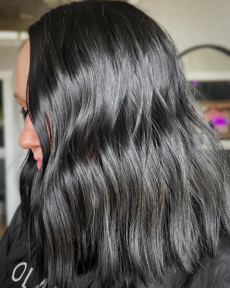 Custom All Over Solid Color at Mane Girl Hair Lounge in Pekin, IL
