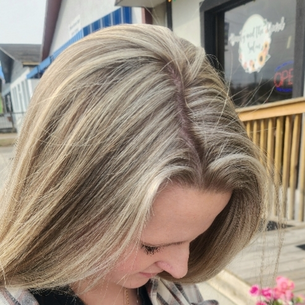 Partial Highlight at Beauty And The Beard Salon in Mcminnville, TN