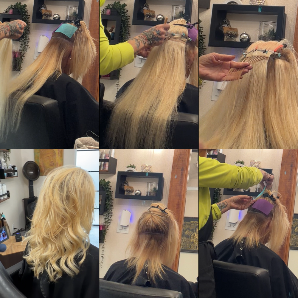 Extension Install Cut And Style at The Hair Temple By Christina in Simi Valley, CA