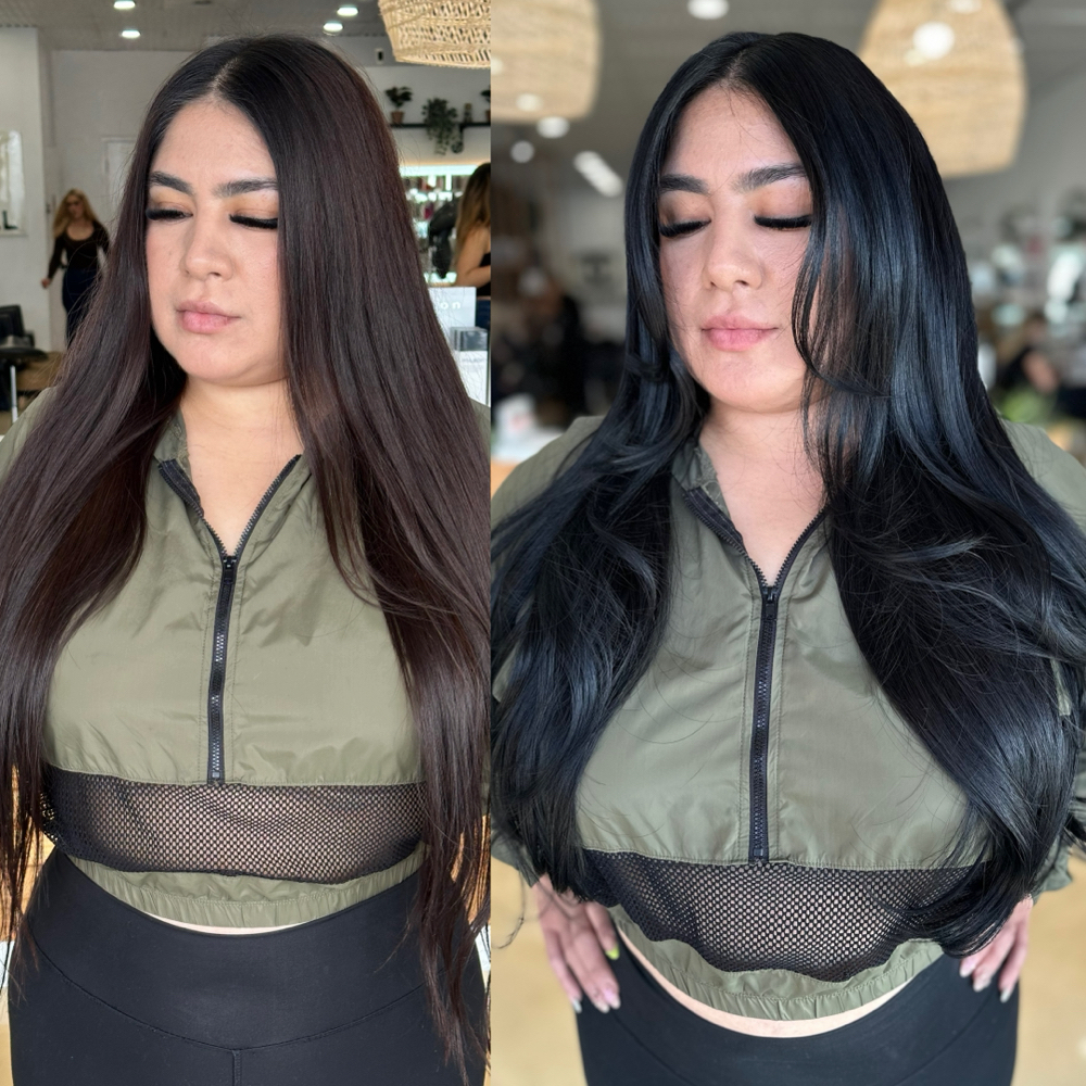 All Over Color at Único Hair Studio in Fullerton, CA