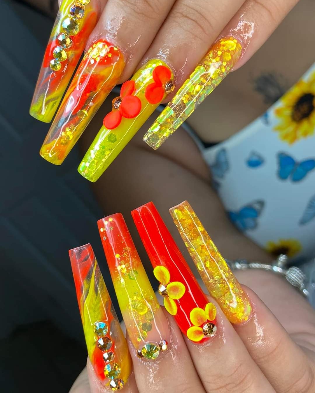 FULL SET Extra long nails