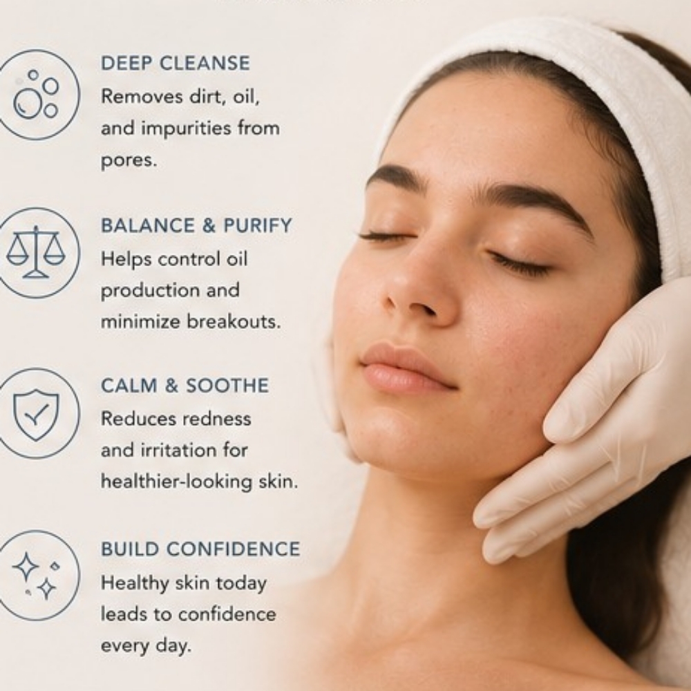 Teen Facial Ages 12–17 at Face Palette Aesthetics in Franklin, WI