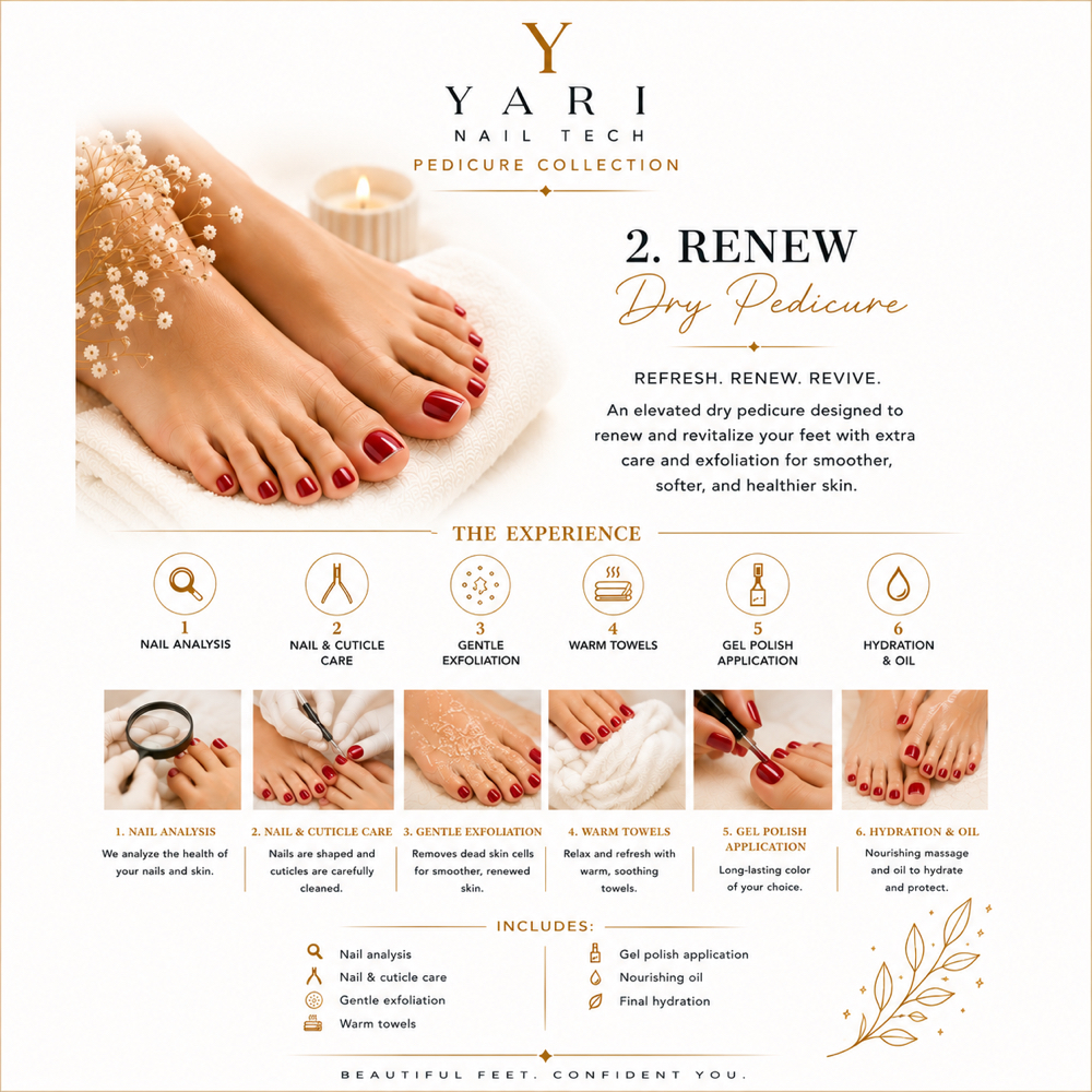 Renew Dry Pedicure at Yari Nail Tech in Covina, CA
