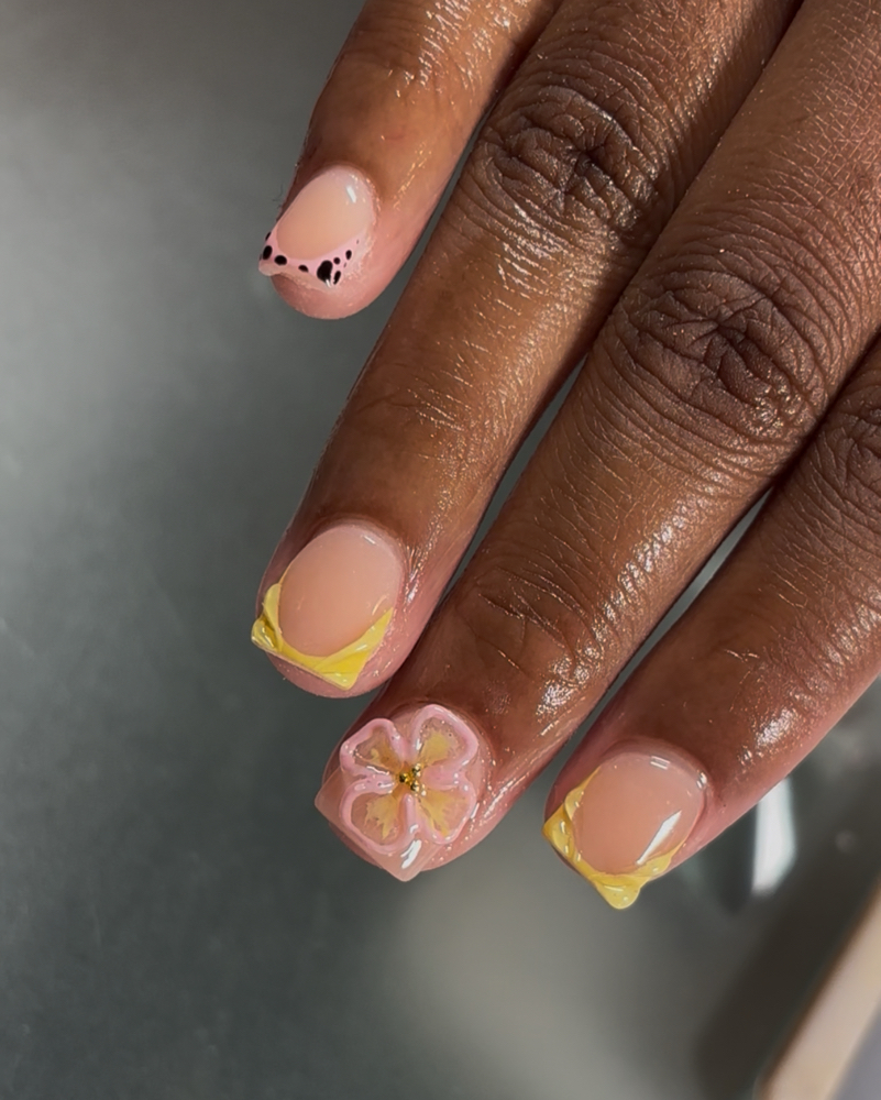 Overlay With 3D Art & Charms at nailsbymal3iah in Americus, GA