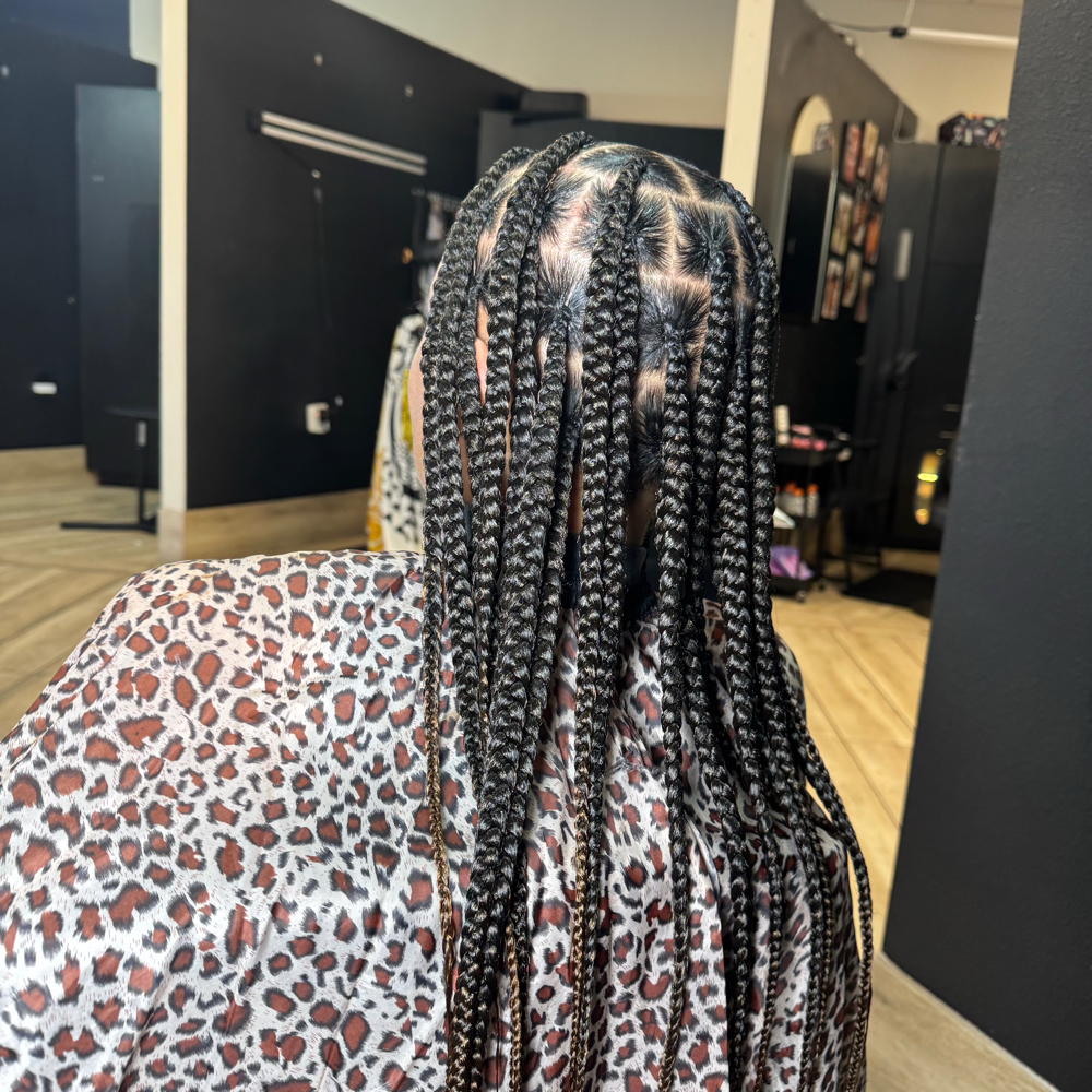 Large Knotless Braids at The Beauty Lounge in Las Vegas, NV