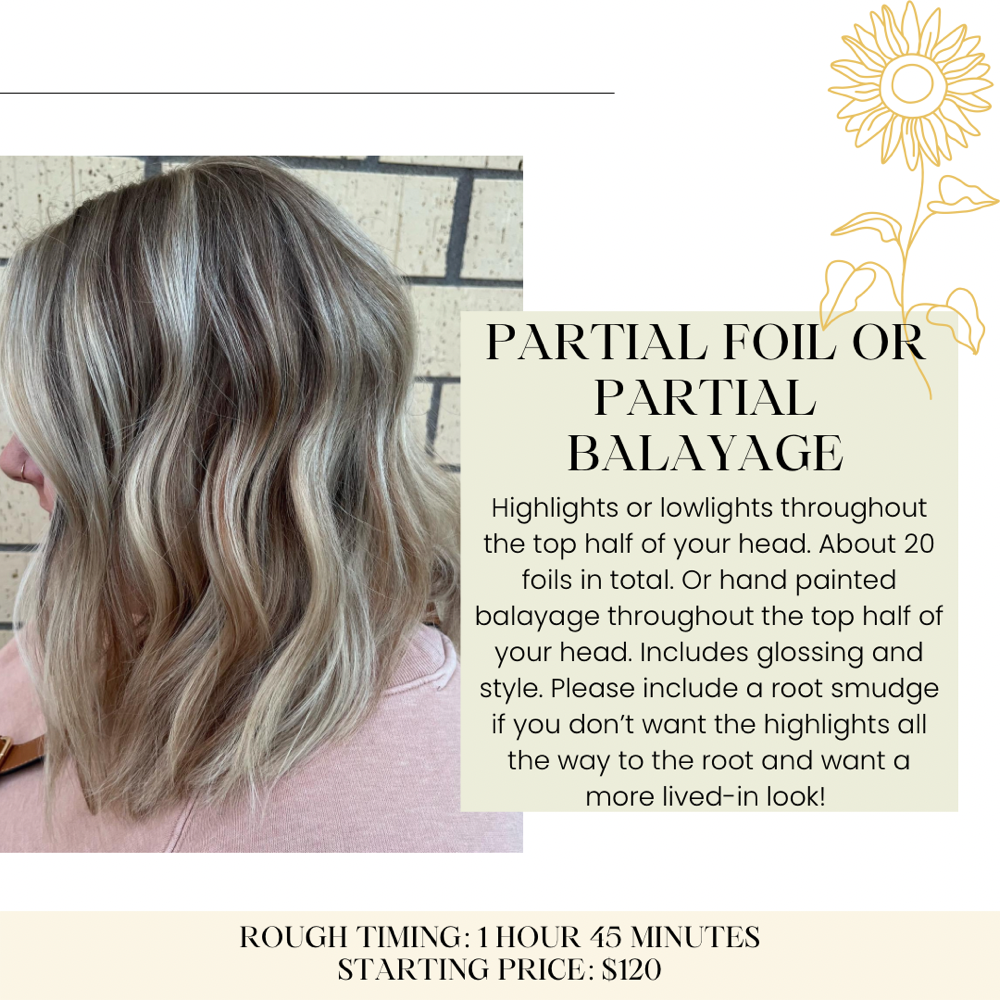 Partial Foil/Balayage