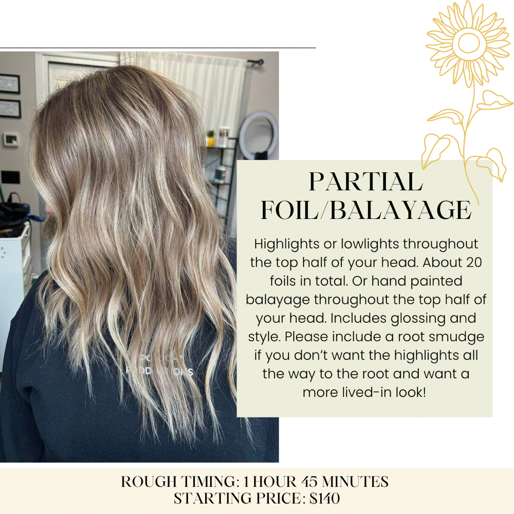Partial Foil/Balayage