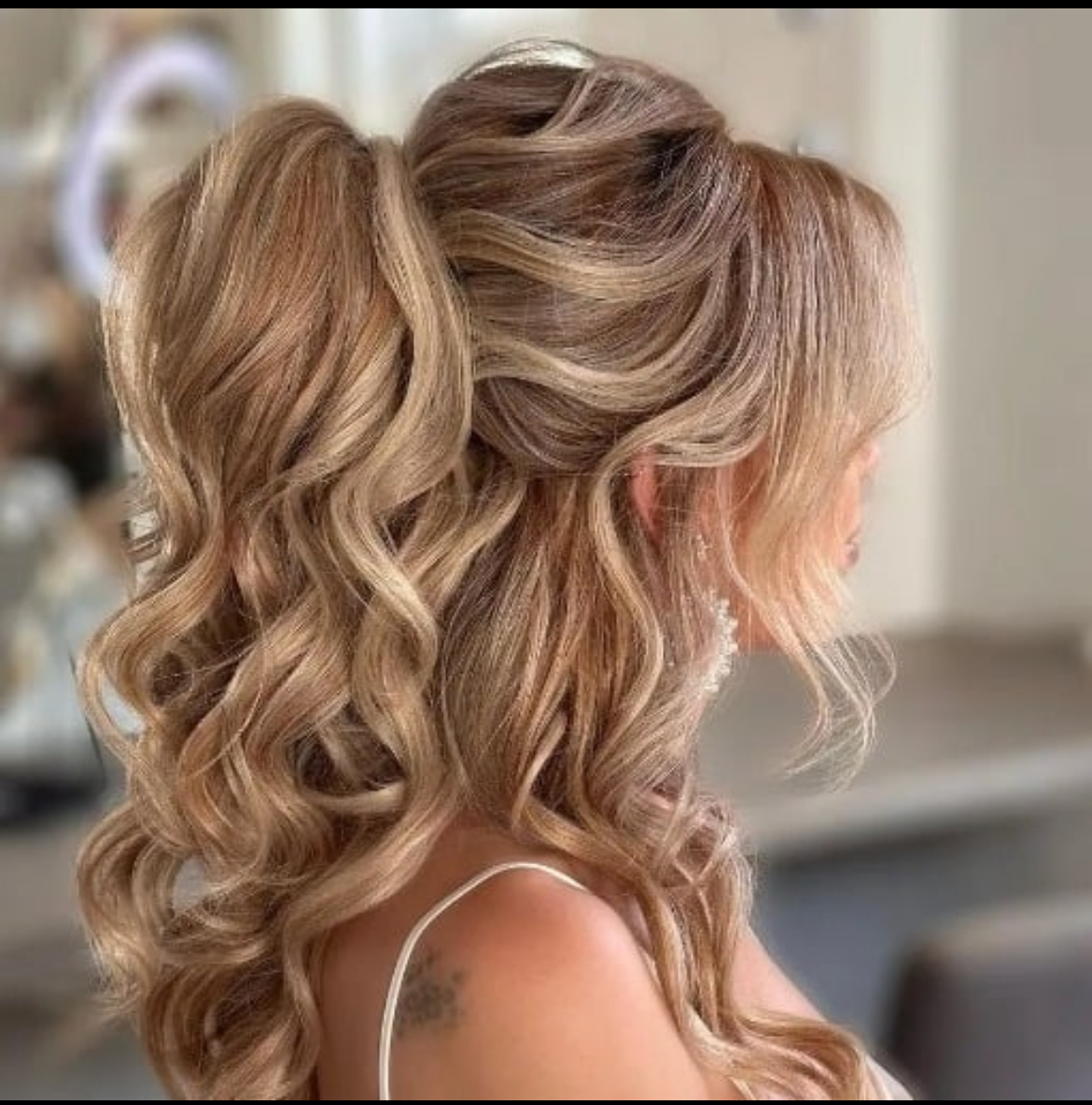 Half updo- Dry Styled