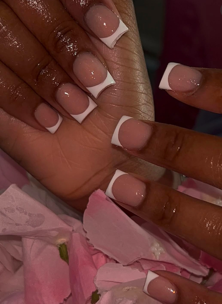 FRENCH TIPS ( ANY COLOR)