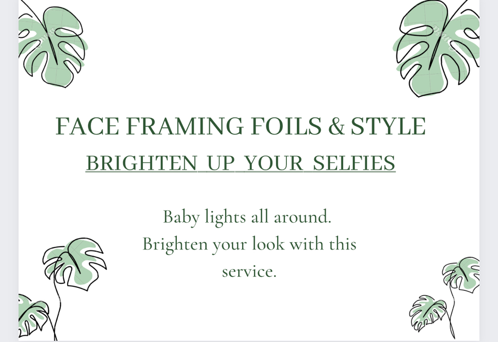 Face Framing Foils & Style