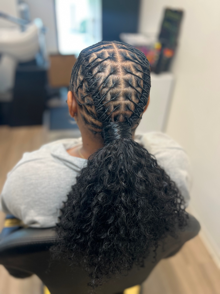 Loc Barrel/Ponytail human Hair Add