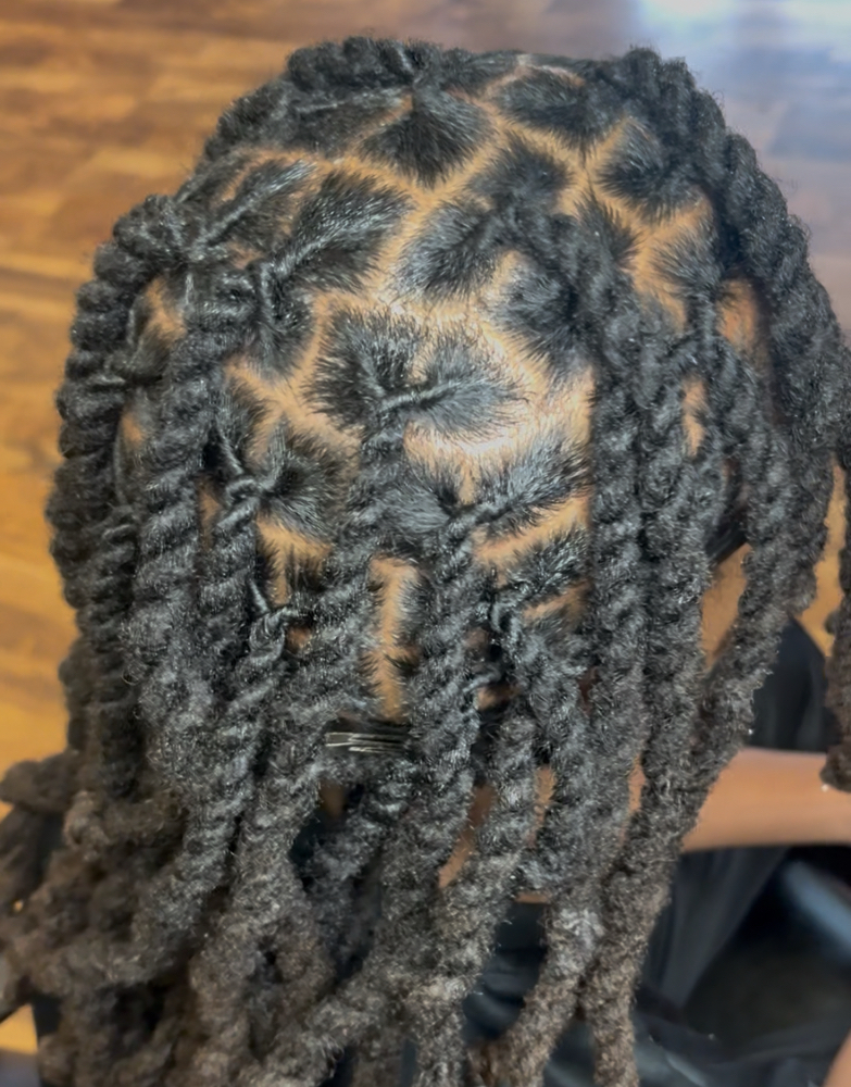 Loc Re-twist W/ Two Strand Twist at Ms. Ashley & Co. in Canton, MI