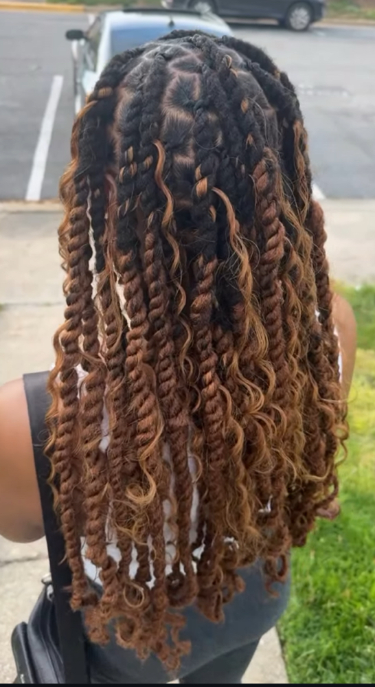 Extended Boho 2 Strand Twists at Loc’d N Wit Tweet in Temple Hills, MD