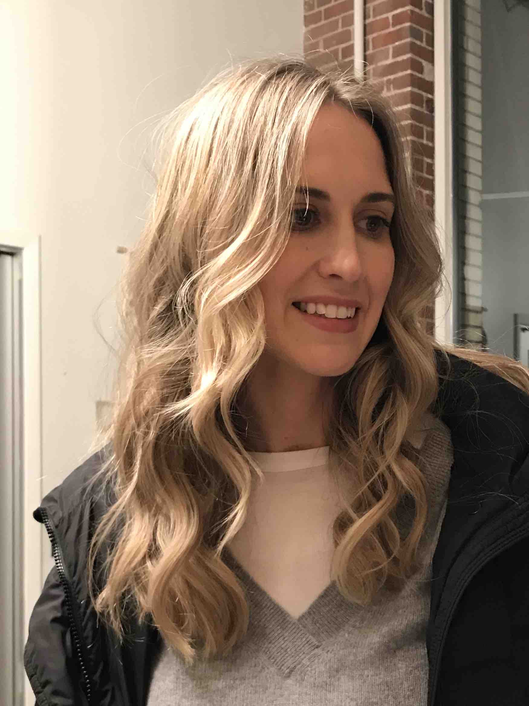 Partial Highlight and Blow-Dry