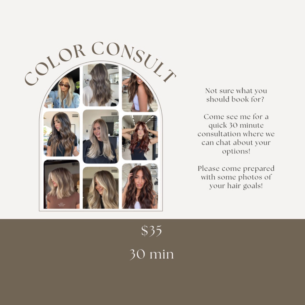 Color consult with Brittney at Glossed Beauty Bar in Fort Myers, FL