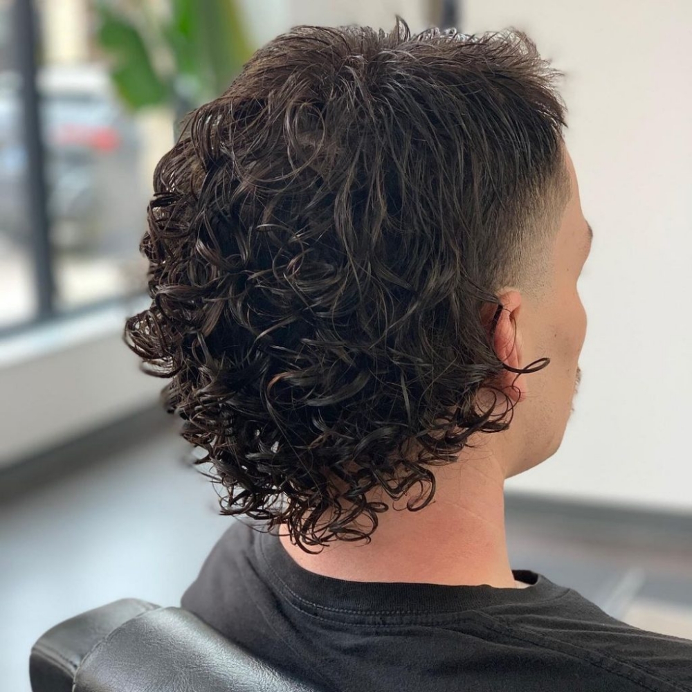 Mens Mullet Perm