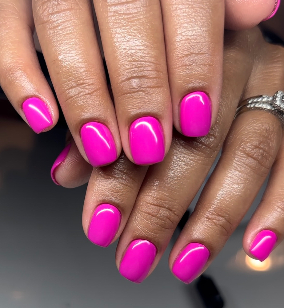 Russian Manicure + Solid/French at Chella’s Studio in Lynn, MA