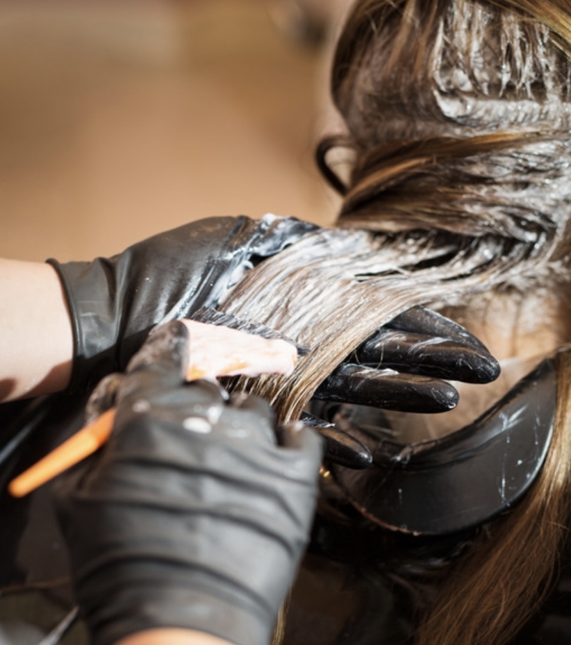 Color,Gloss,Haircut & Blowdry Style
